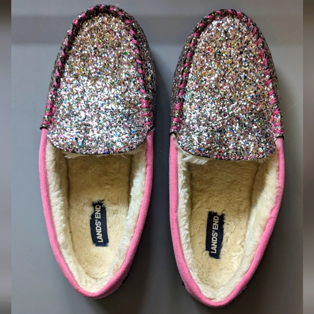 Lands' End Moccasin Slippers
